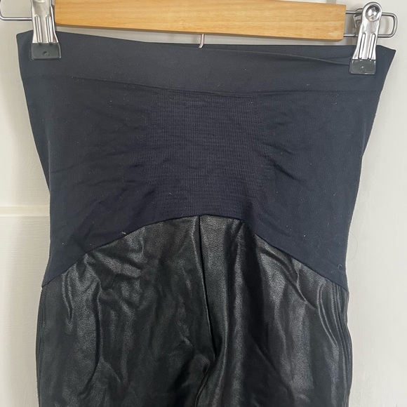 SPANX Faux Leather Maternity Leggings - Picture 8 of 12